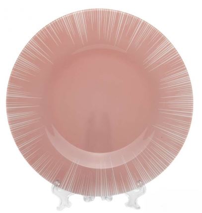 Тарелка 260 мм Фокус розовая10328 